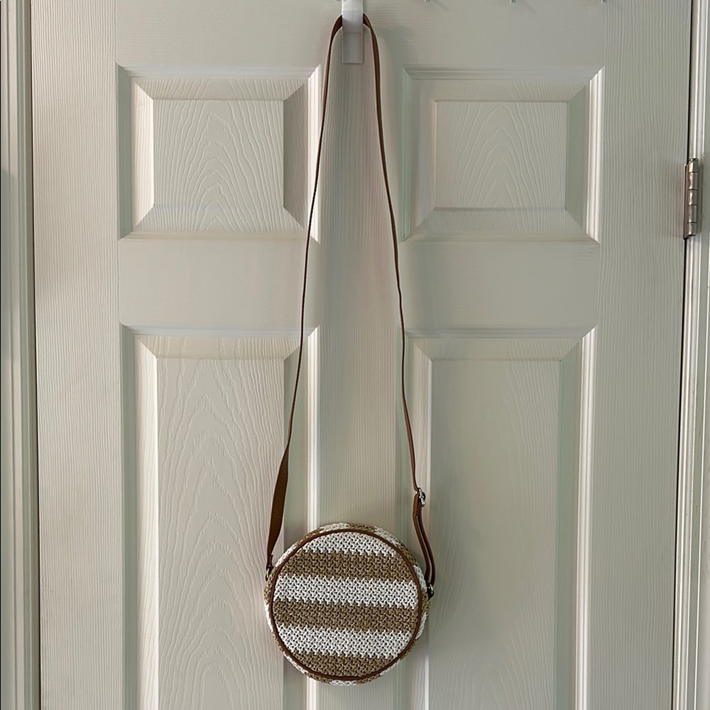 Thirty-One Brown and Cream Crossbody Bag